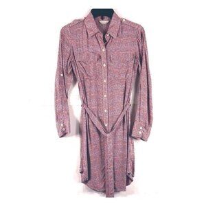 Anthropologie 11-1-Tylho Collared Button-up Shirtdress Size Small Preppy